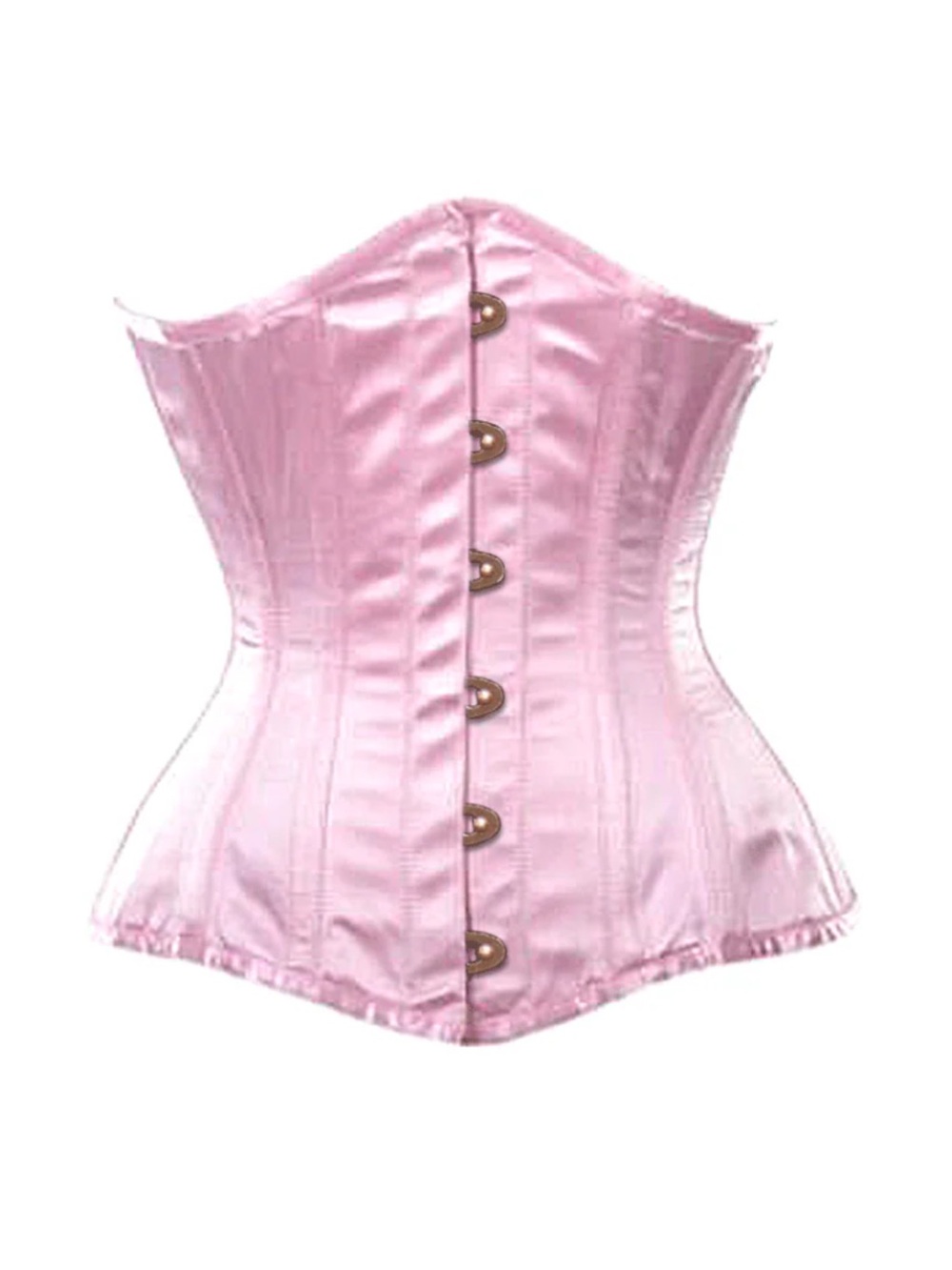 NWT Corsets Queen Satin Pink Arbeloa Longline Underbust Corset size 28